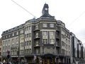 Riga, Terbatas 14, corner house with a turret, modern.